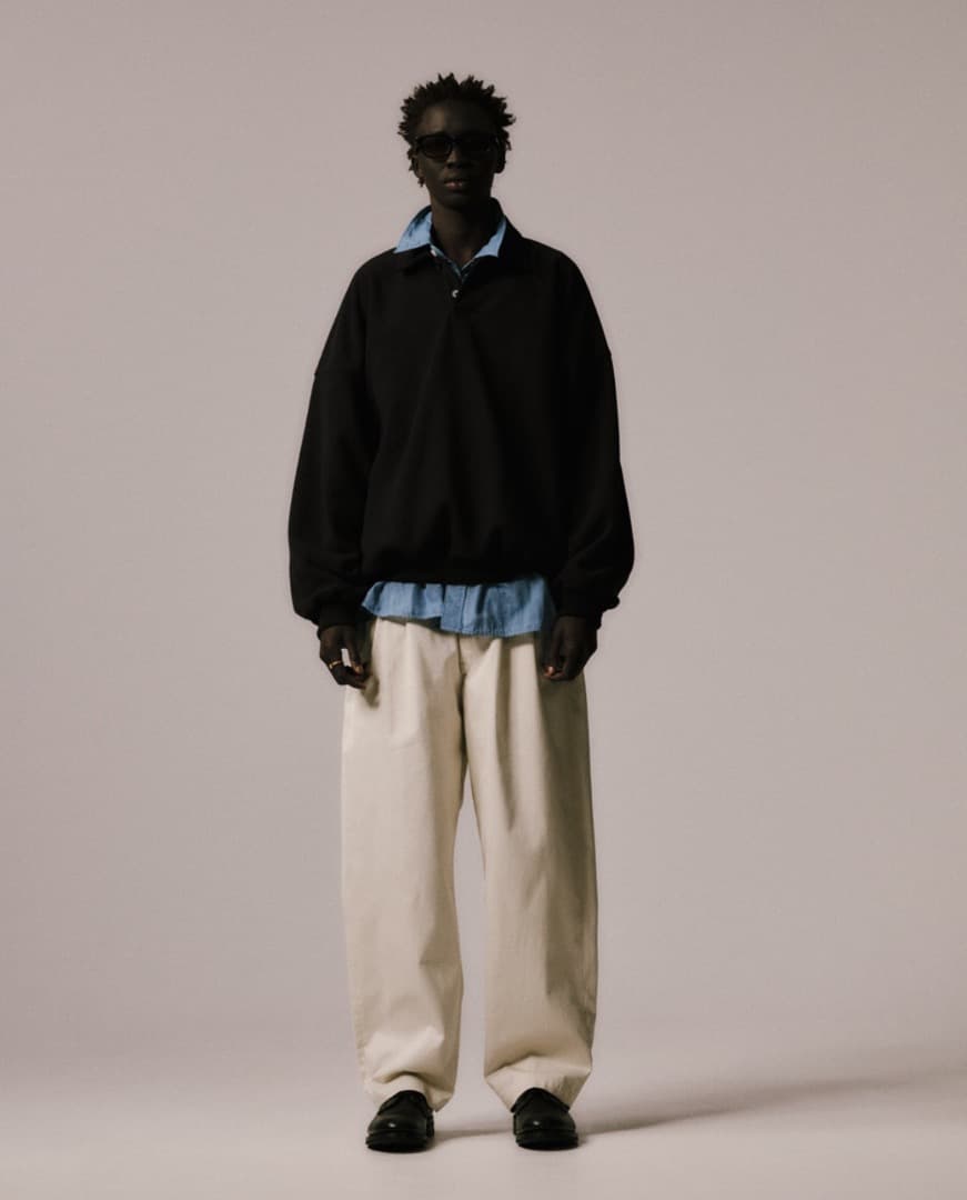 トップス COOTIE PRODUCTIONS Fleece Polo Shirt