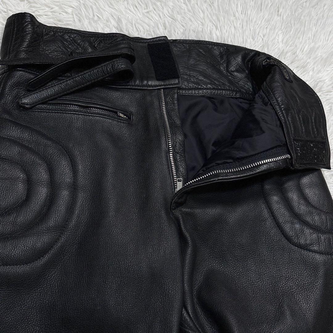 モトリッチ レザーパンツ XL スラックス バイク ウェア 防風 ブラック