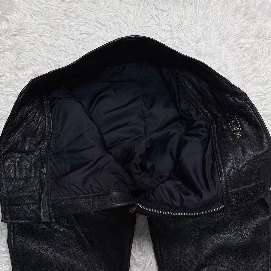 モトリッチ レザーパンツ XL スラックス バイク ウェア 防風 ブラック