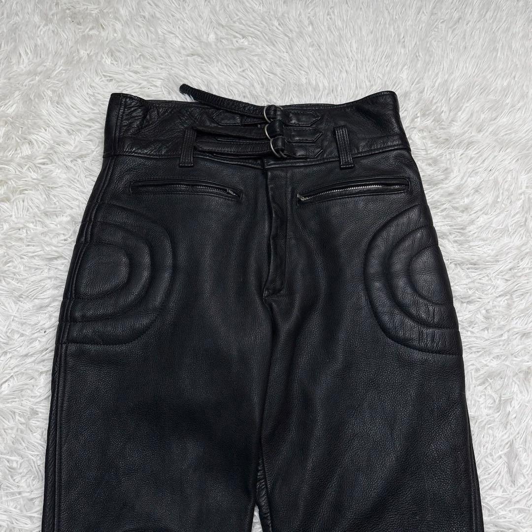 モトリッチ レザーパンツ XL スラックス バイク ウェア 防風 ブラック