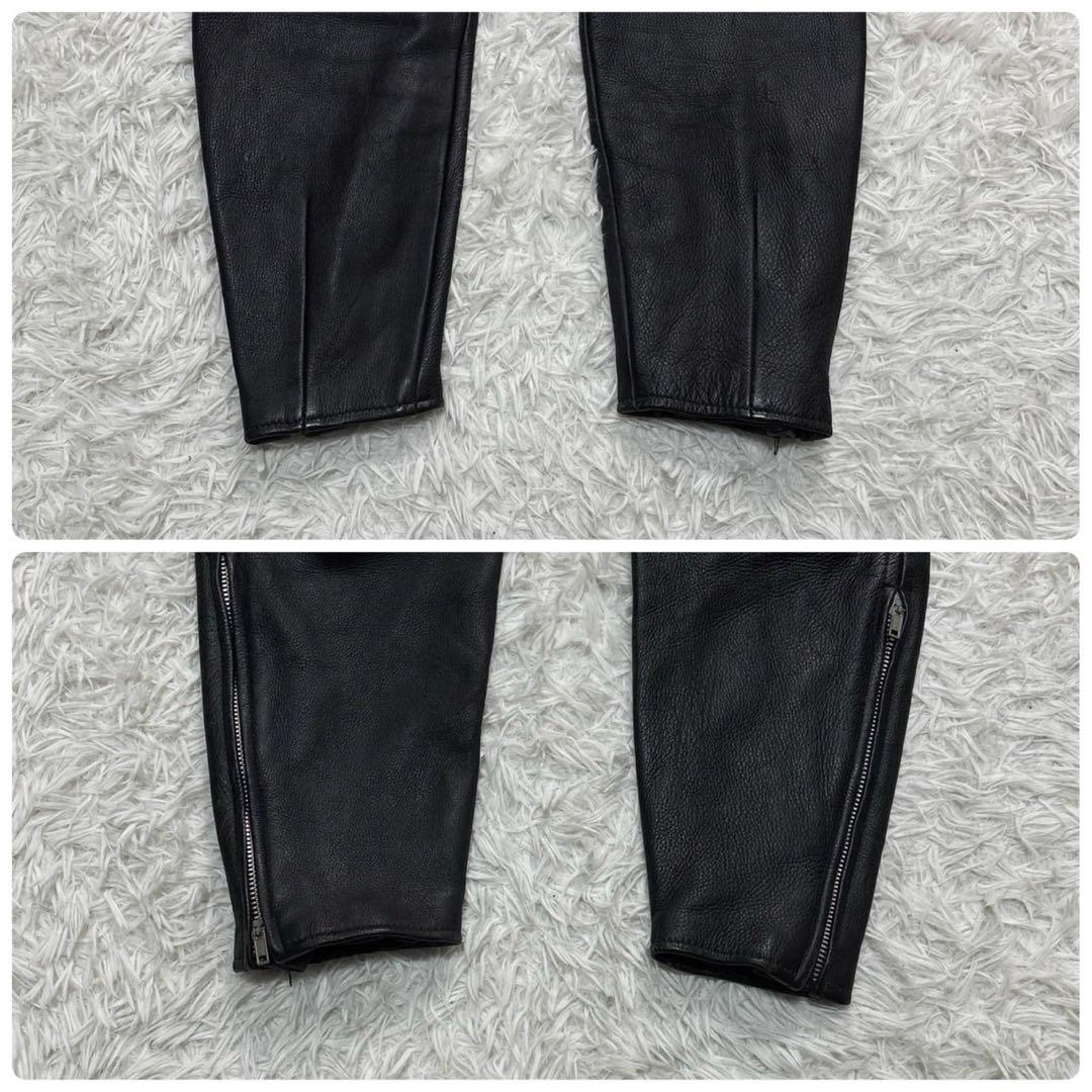 モトリッチ レザーパンツ XL スラックス バイク ウェア 防風 ブラック