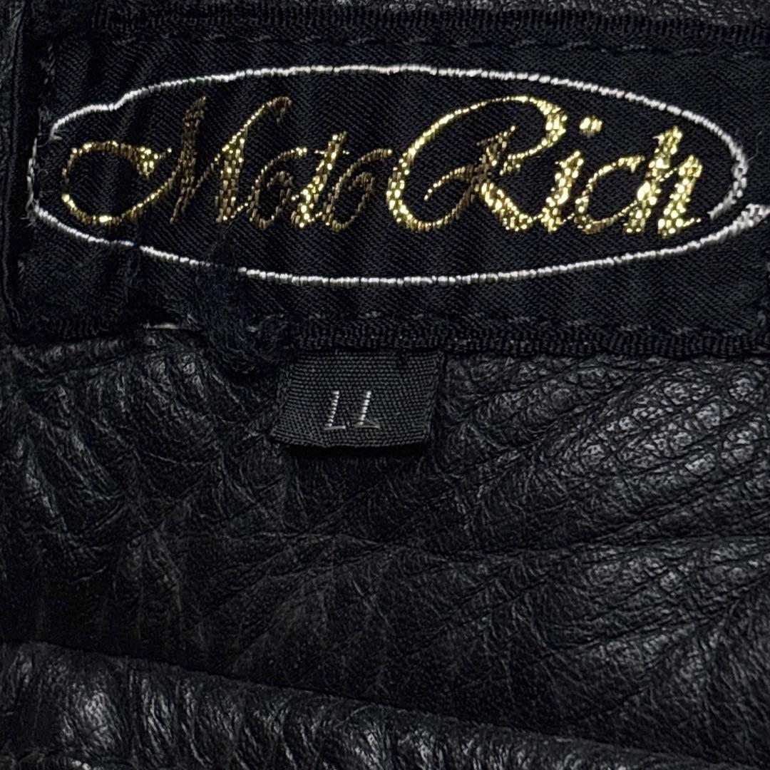 モトリッチ レザーパンツ XL スラックス バイク ウェア 防風 ブラック