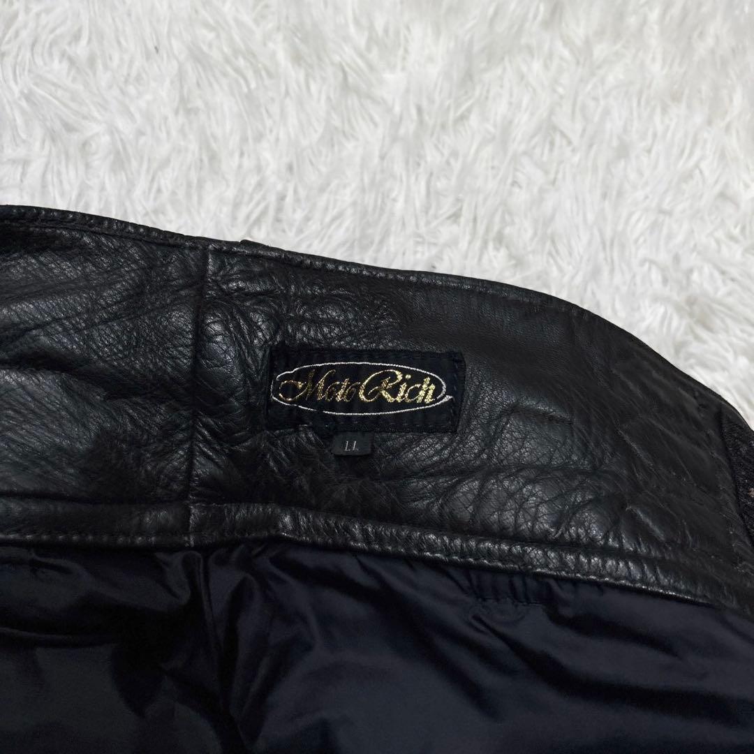 モトリッチ レザーパンツ XL スラックス バイク ウェア 防風 ブラック