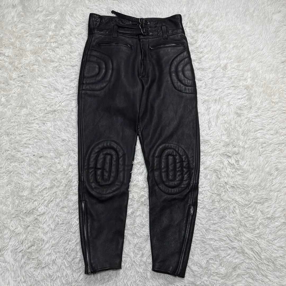 モトリッチ レザーパンツ XL スラックス バイク ウェア 防風 ブラック
