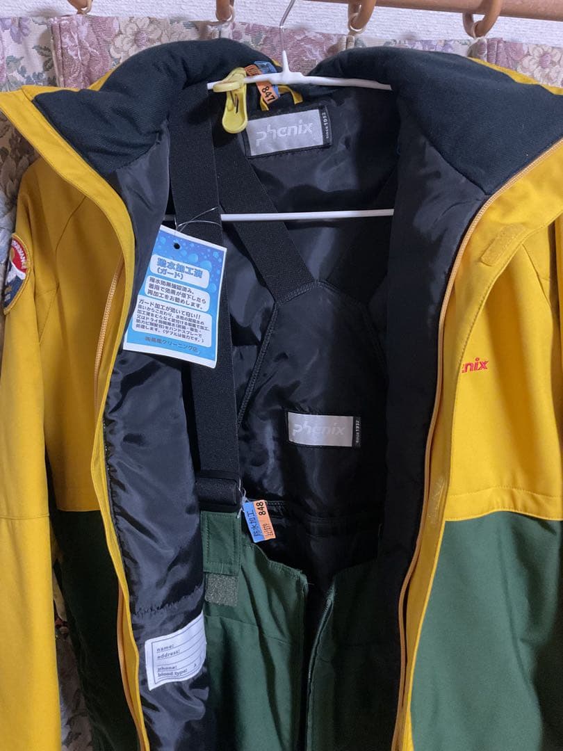 Phenix 子ども用スキーウェア イエロー/グリーン　160