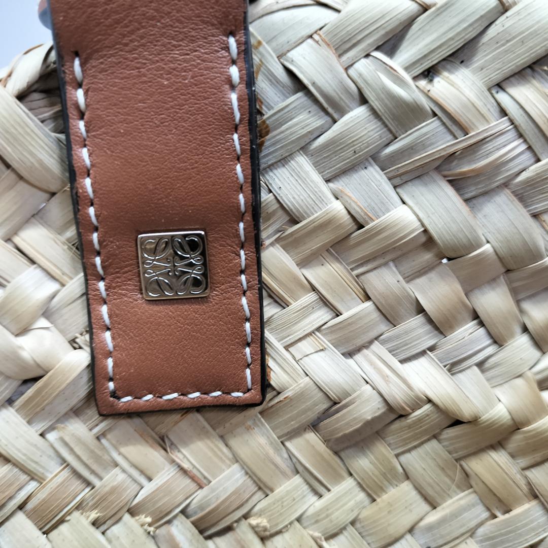 【ロエベ】バスケット かごバッグ レザーハンドル