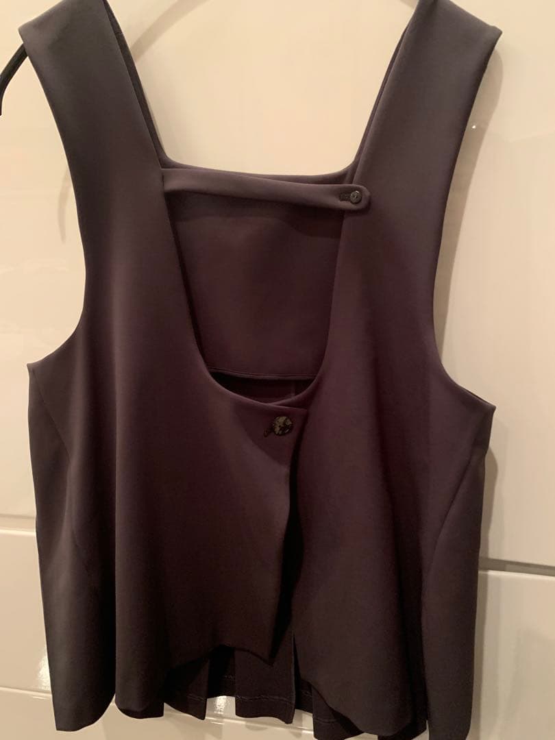 ENFOLD（エンフォルド）PLEATS TWO-WAY VEST ベスト