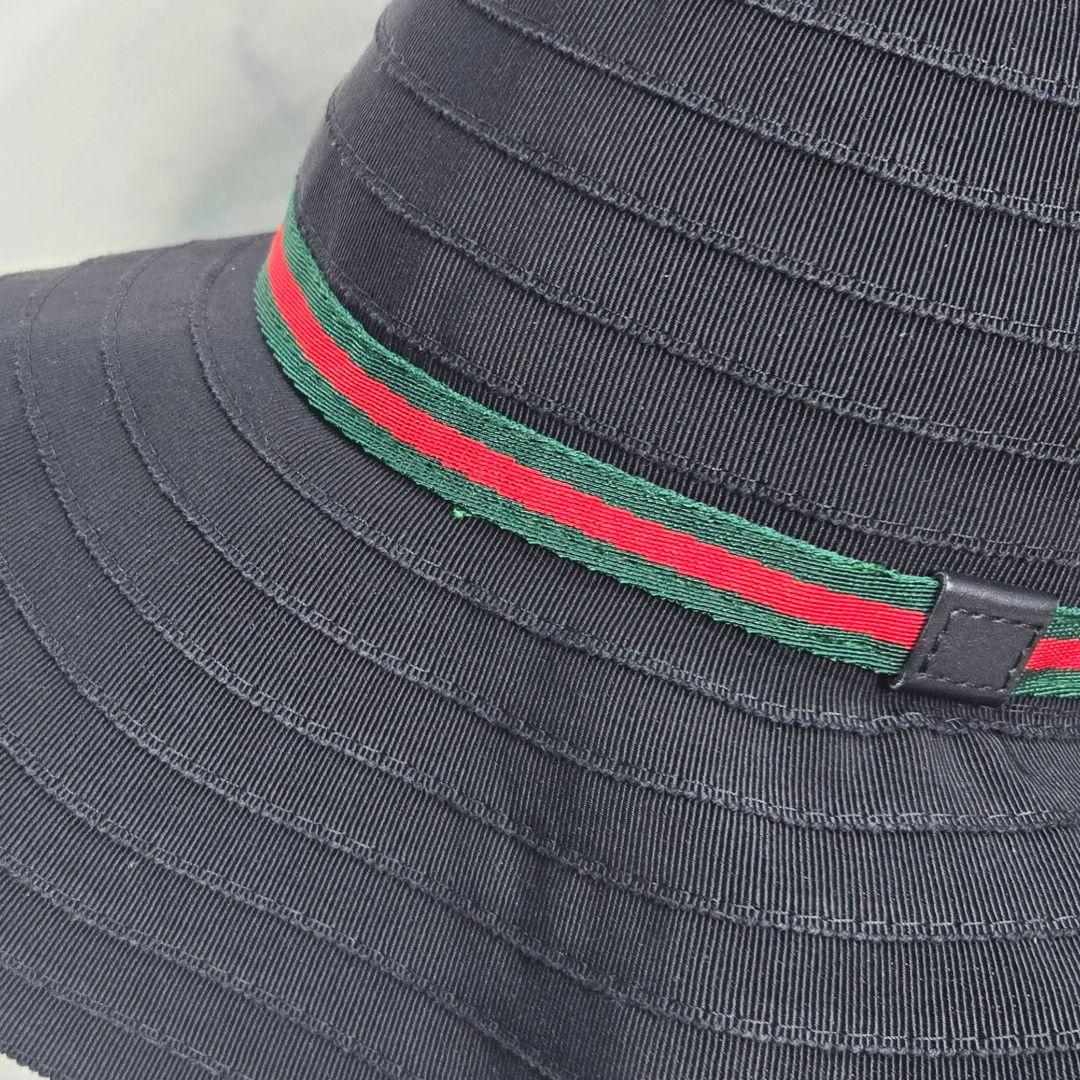 GUCCI バケットハット シェリーライン ブラック L