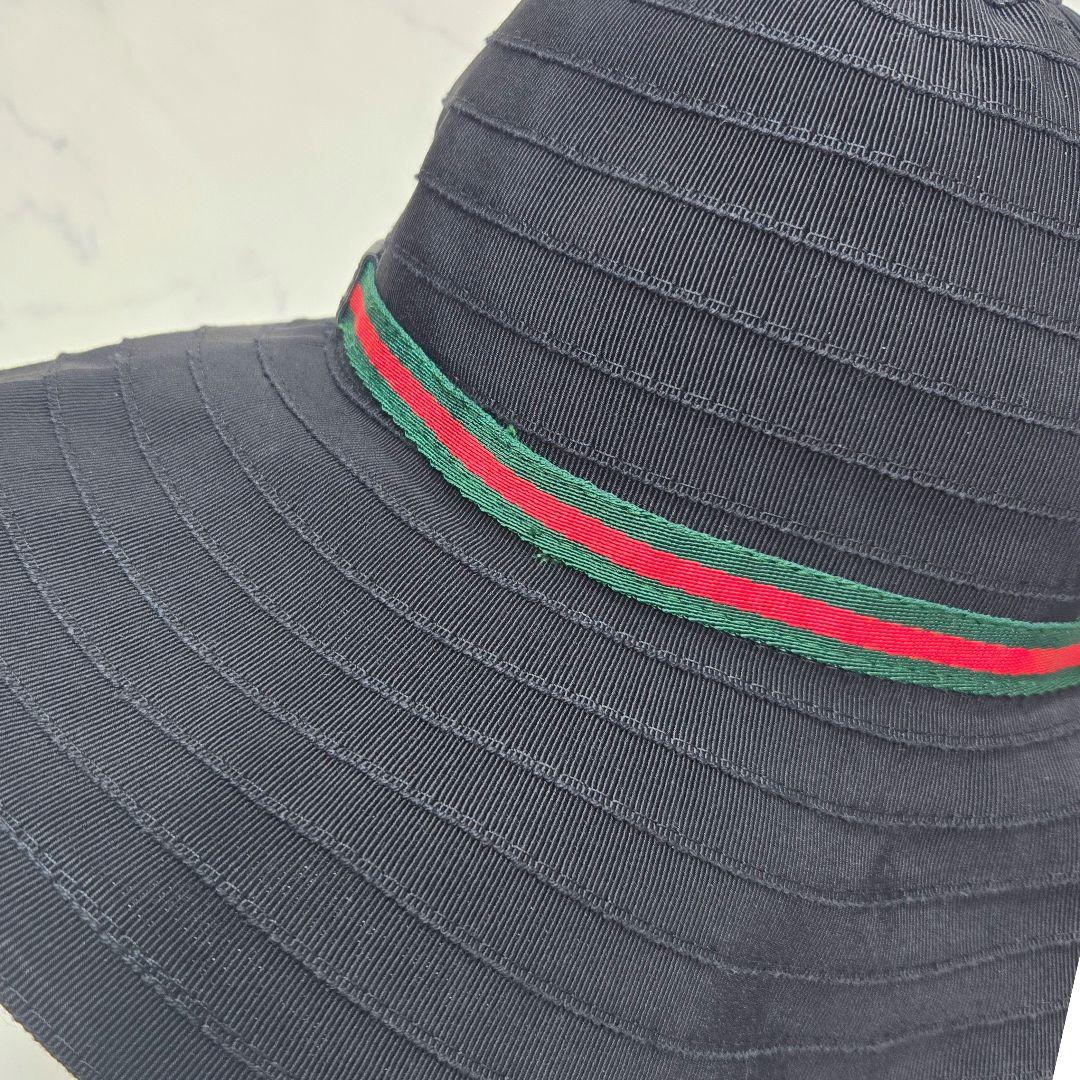 GUCCI バケットハット シェリーライン ブラック L