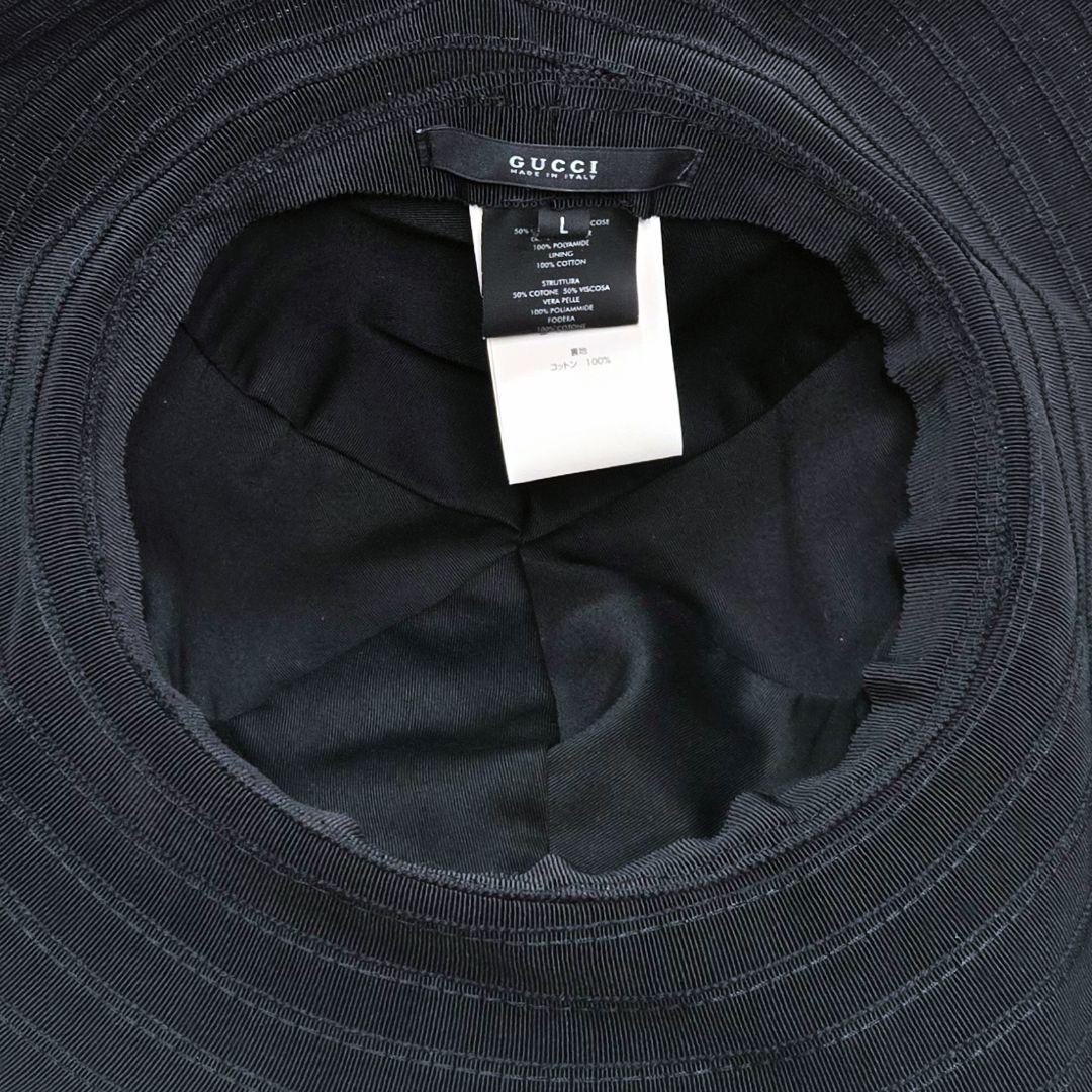 GUCCI バケットハット シェリーライン ブラック L