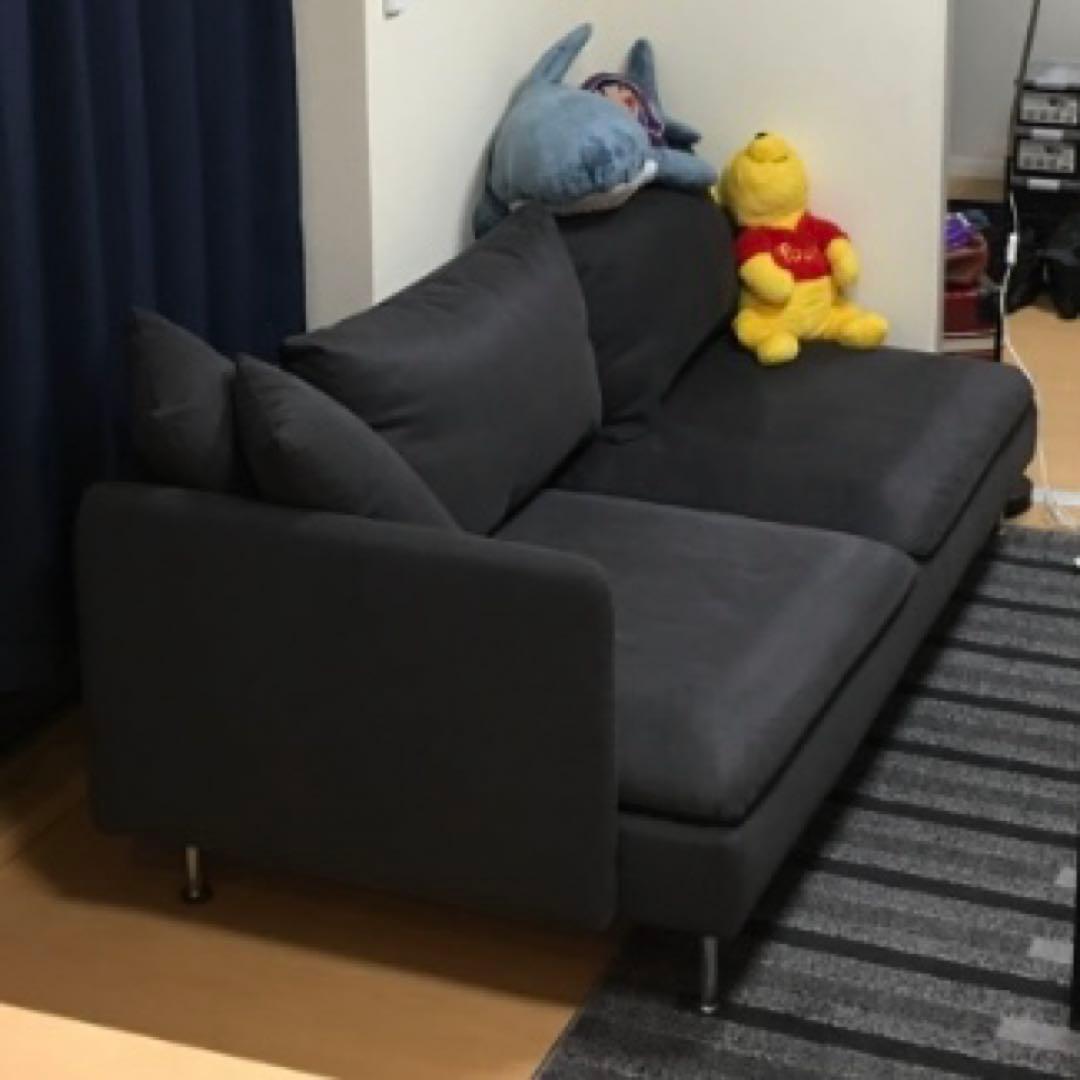 kuro0919【ソーデルハムン】3人掛けソファ クッションアームレスト付