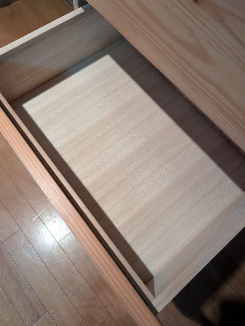 《送料込》無印良品 パイン材チェスト4段 木製家具 タンス 衣類収納 廃盤品