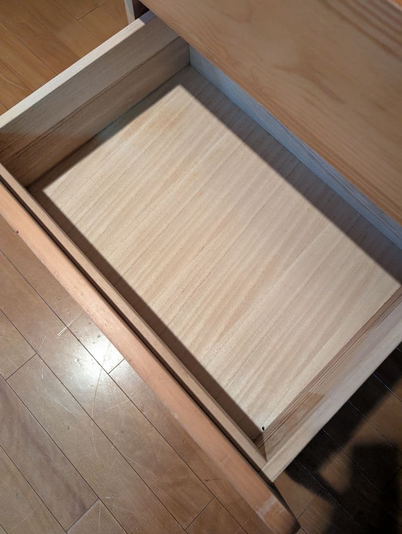 《送料込》無印良品 パイン材チェスト4段 木製家具 タンス 衣類収納 廃盤品