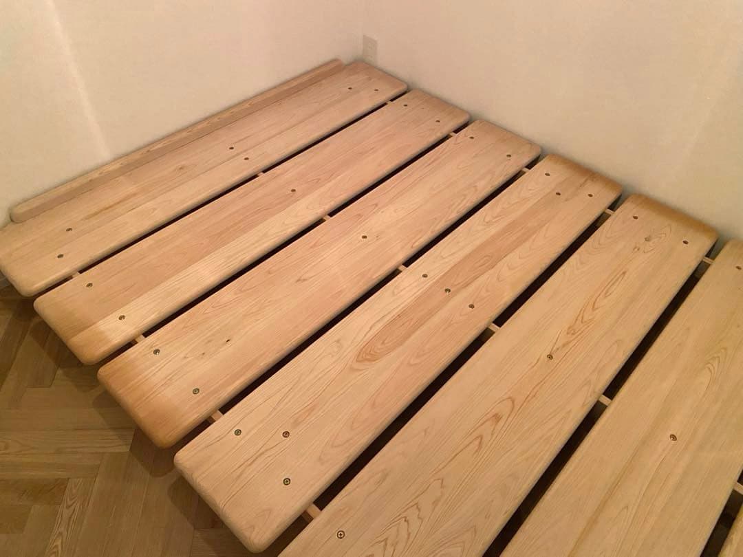 木製すのこベッド ダブルサイズ相当