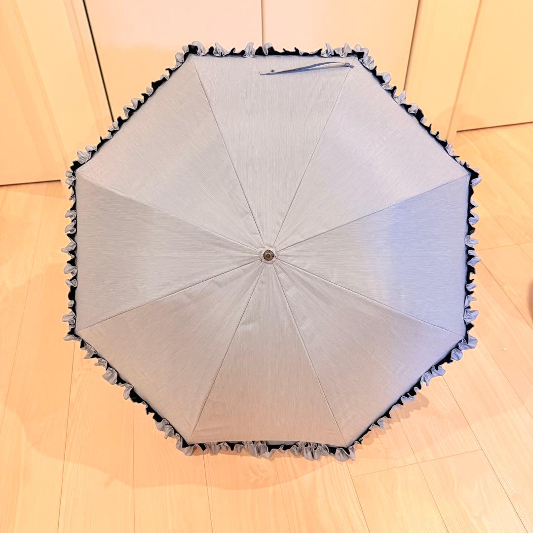 未使用 サンバリア100 長傘 Mサイズ フリル フロスト
