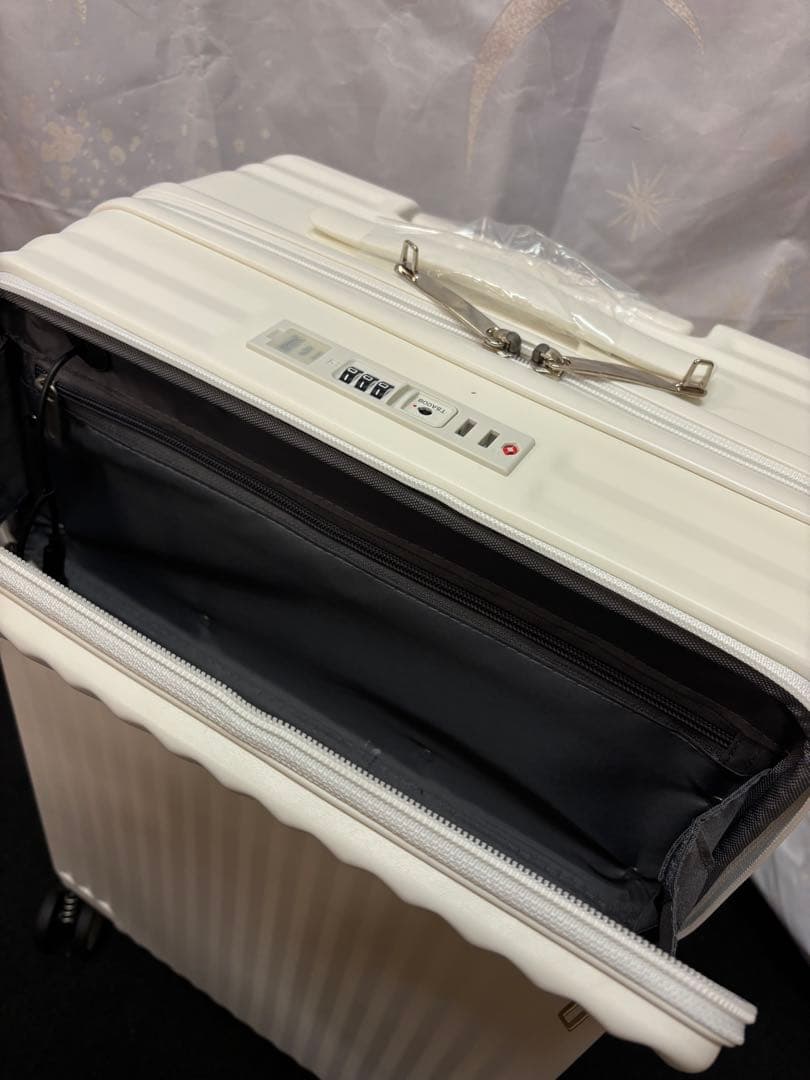 Ashard キャリーケース スーツケース Mサイズ ホワイト