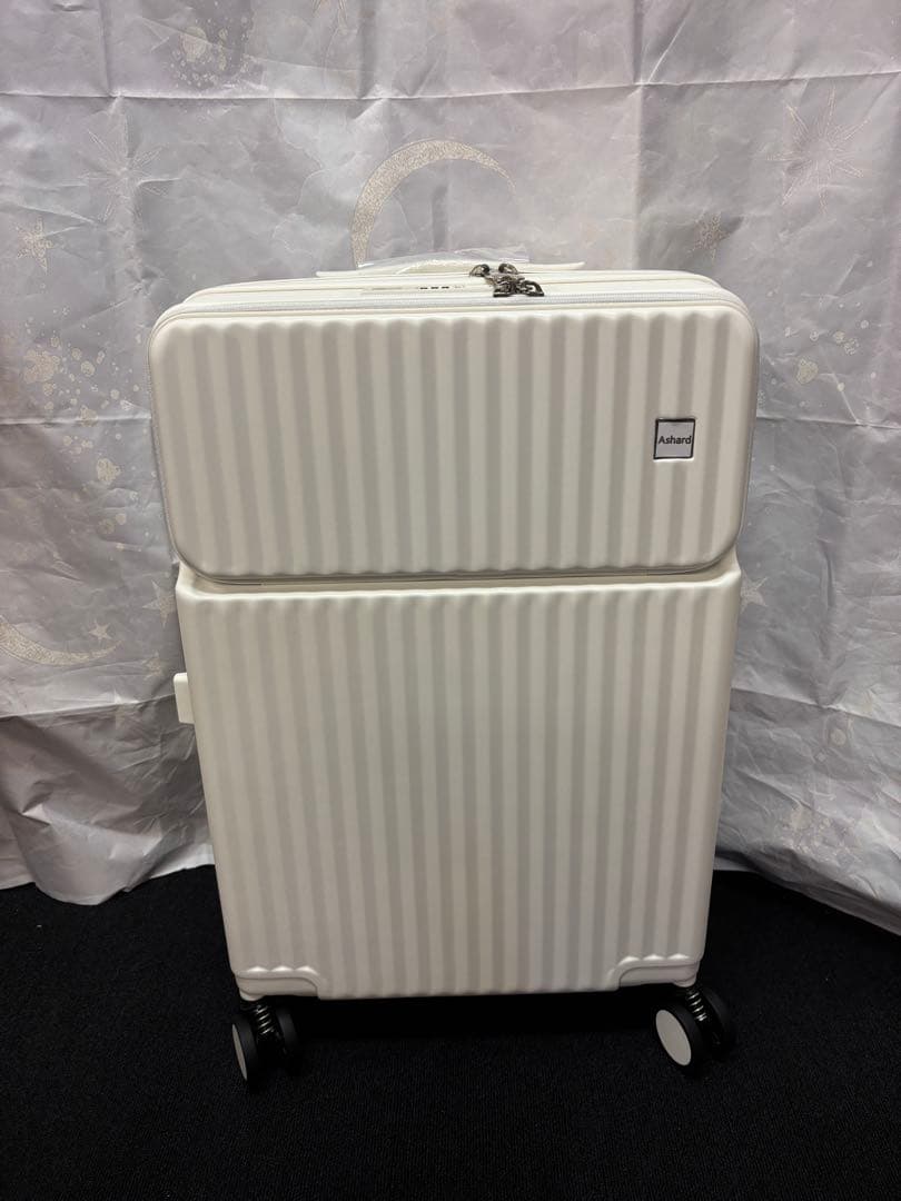 Ashard キャリーケース スーツケース Mサイズ ホワイト