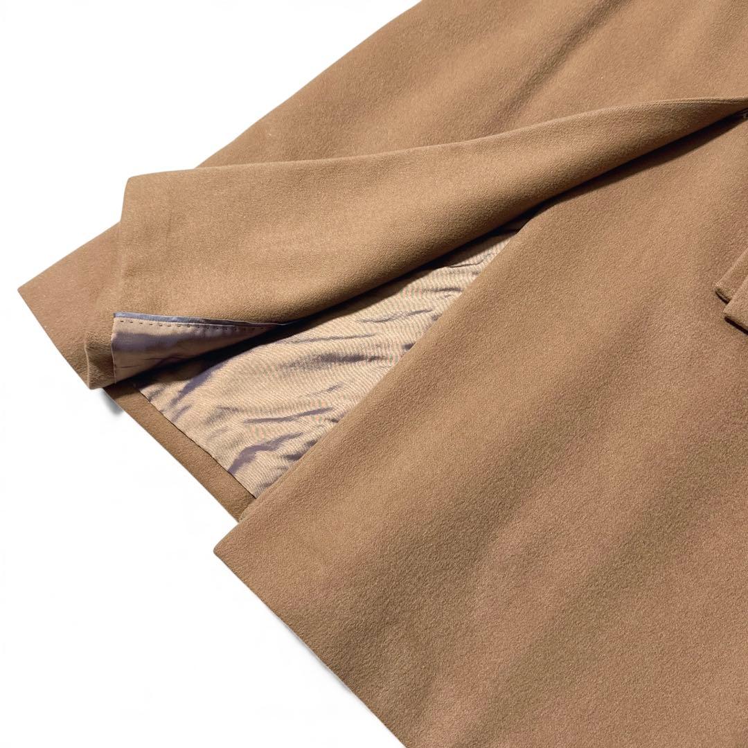 極美品✨️定価12万　トゥモローランド　ピュアカシミヤ ノーカラーコート　36