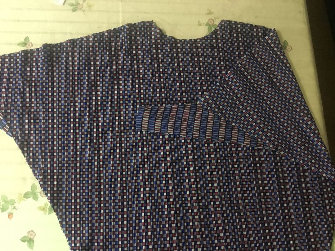 最終価格です❗️プリーツプリーズ　紫系チュニック