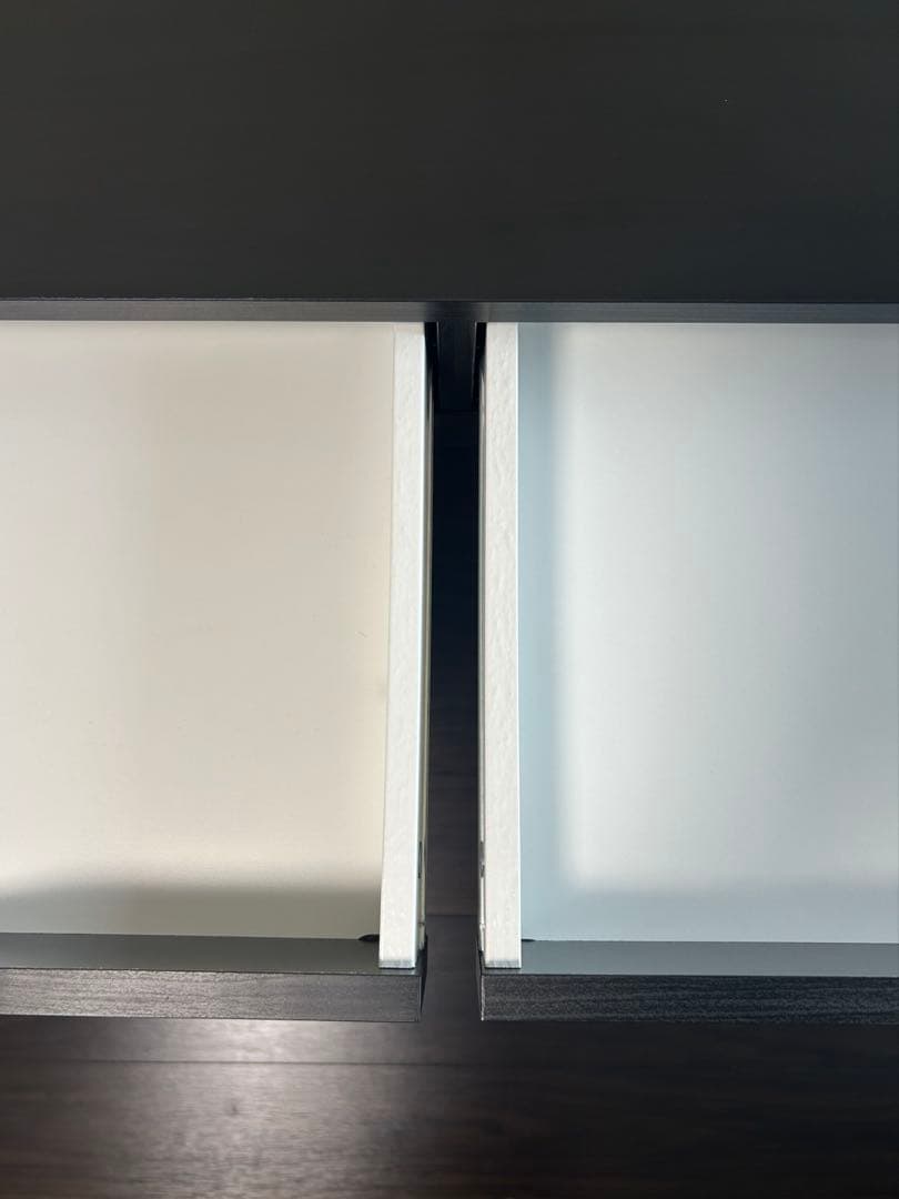 IKEA ALEX デスク 100×48cm ブラックブラウン 配線収納付き