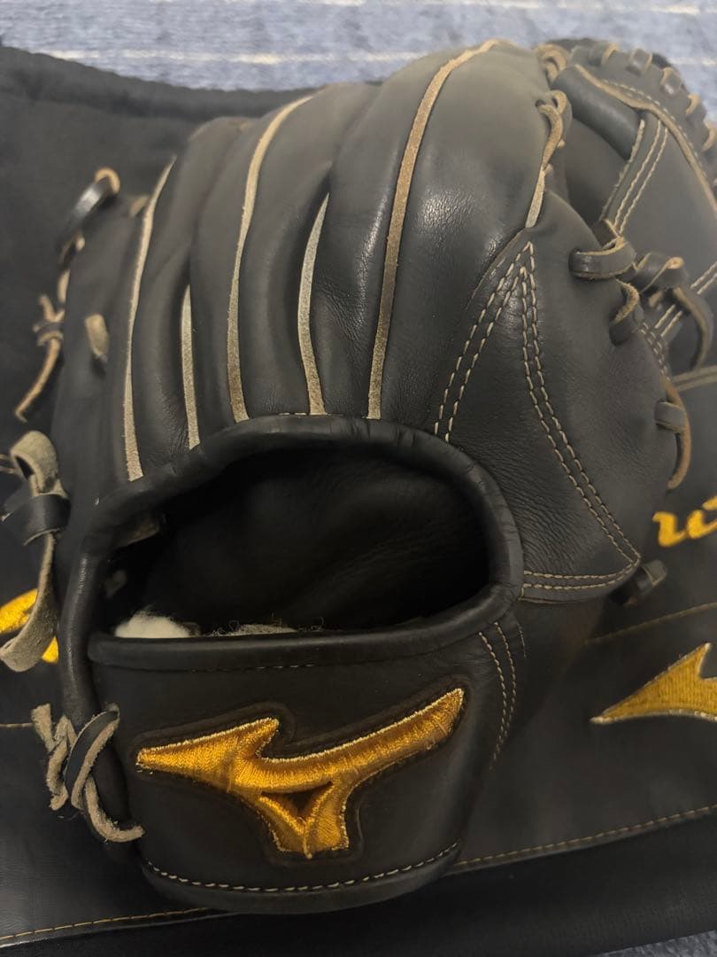 Mizuno プロブラック グローブ 右投げ内野手用