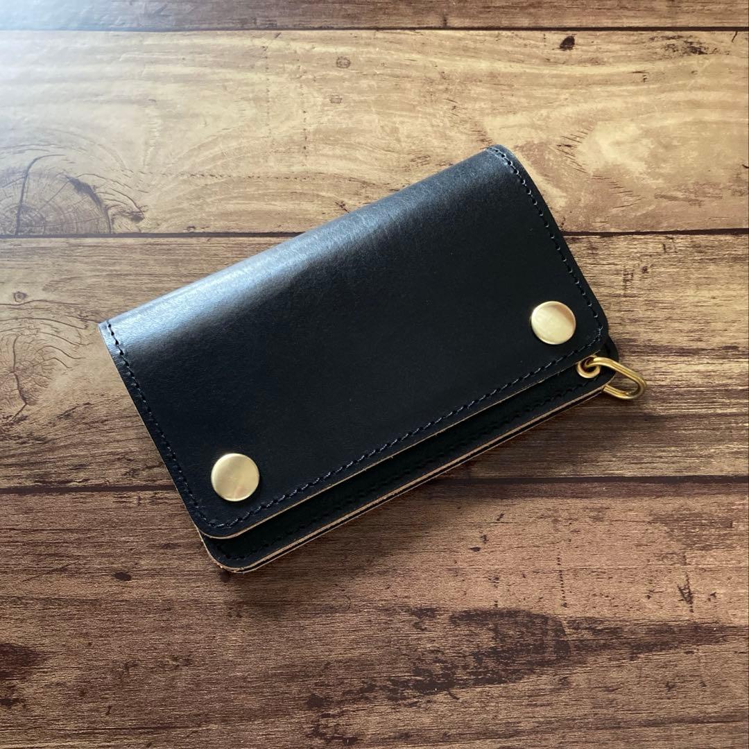 【お札を折らずに収納可能】姫路レザートラッカーウォレット150（ミドル）2.5層