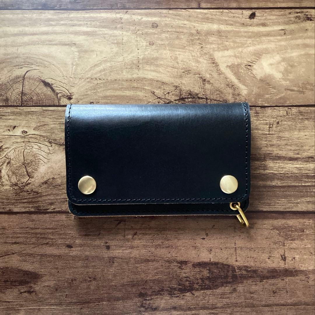 【お札を折らずに収納可能】姫路レザートラッカーウォレット150（ミドル）2.5層