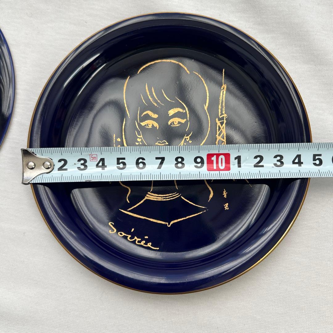 香蘭社　東郷青児　喫茶店ソワレ　ケーキ皿　2枚