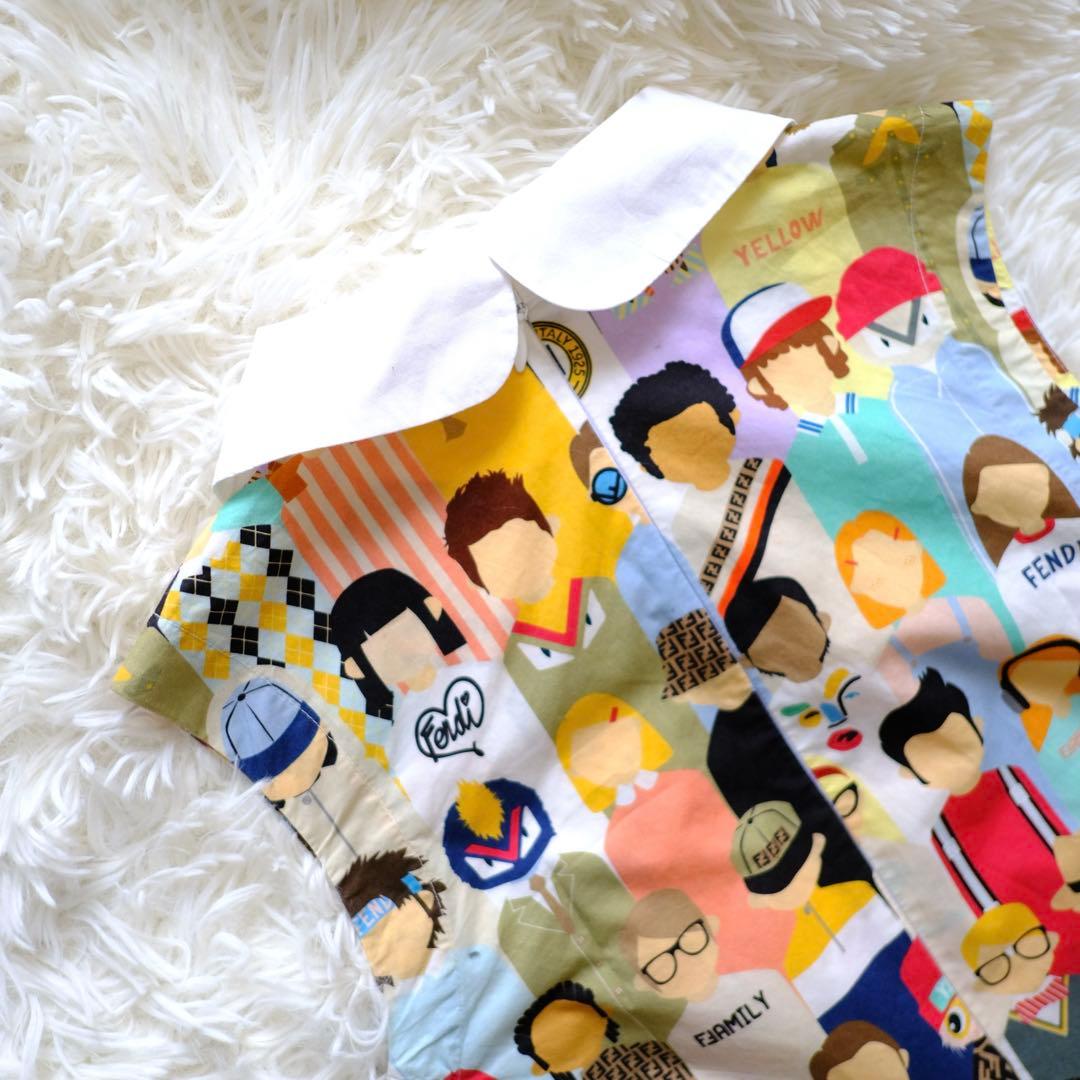 FENDI KIDS 160 ワンピース カラフル総柄 レディース