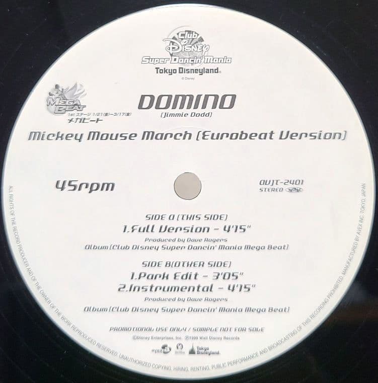 洋楽 MICKEY MOUSE MARCH /DOMINO