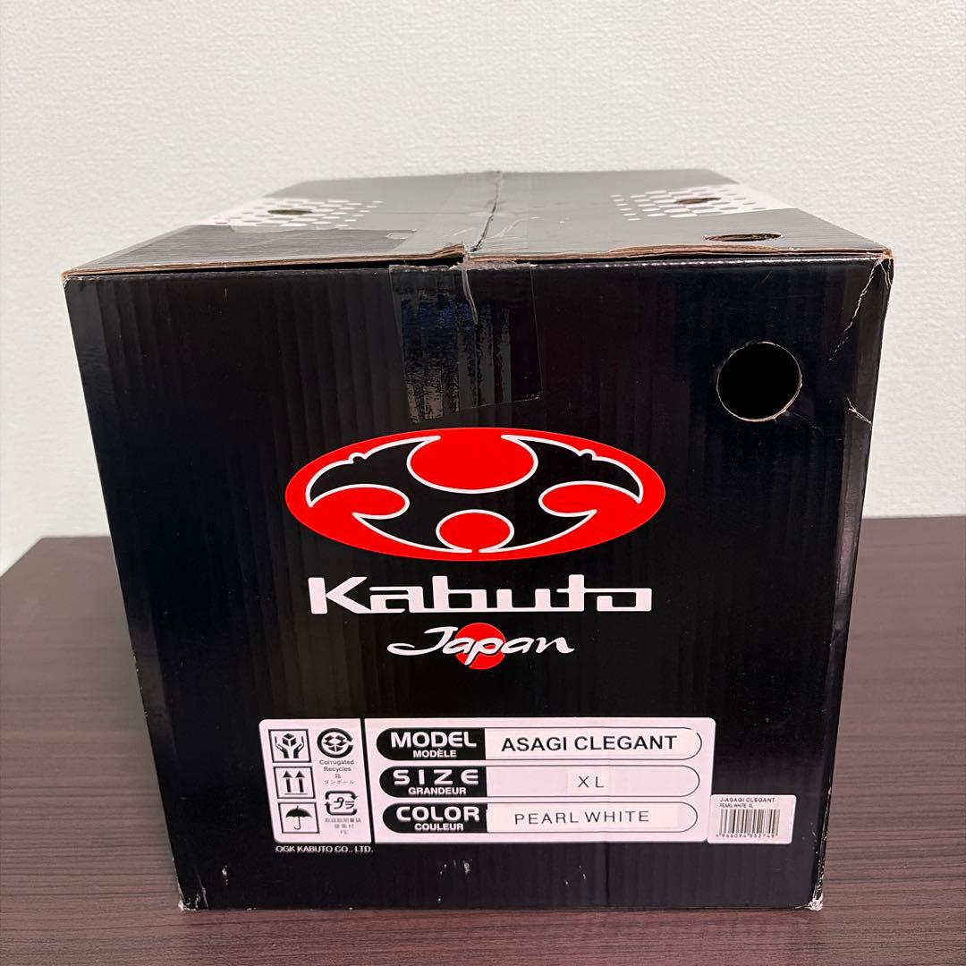 OGK KABUTOジェット ASAGI CLEGANT パールホワイト XL