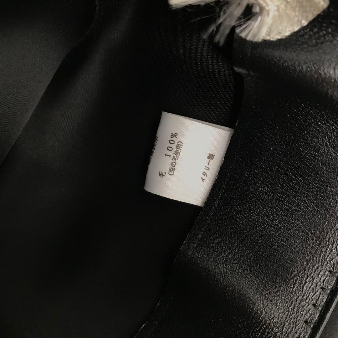 ボルサリーノ　ハット　57　ブラック　ラビットファー　イタリア製