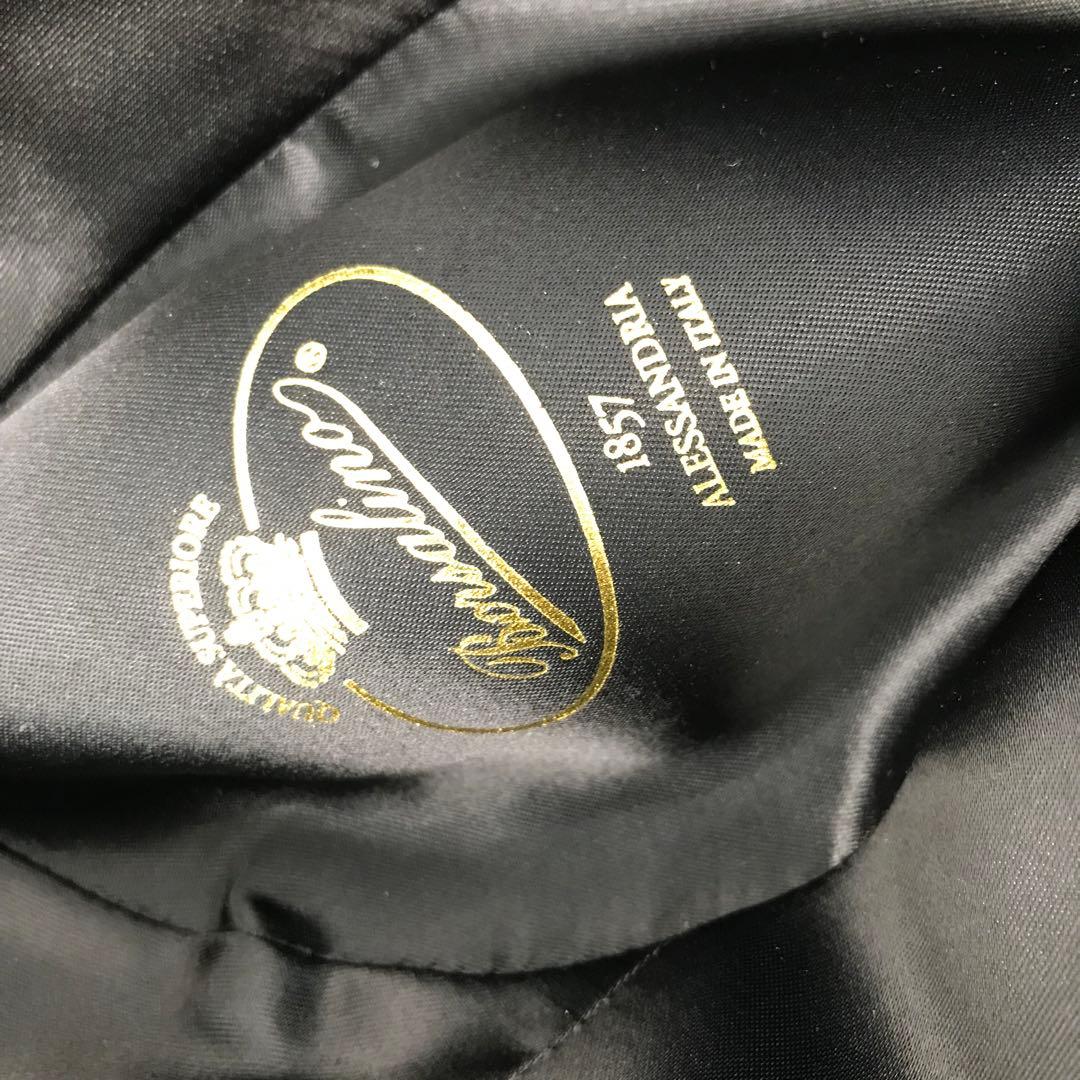 ボルサリーノ　ハット　57　ブラック　ラビットファー　イタリア製