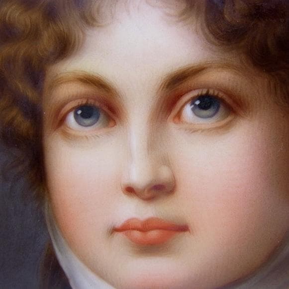 【希少・KPMベルリン 】ルイーゼ王妃 陶板画／額装 アンティーク 投資アート