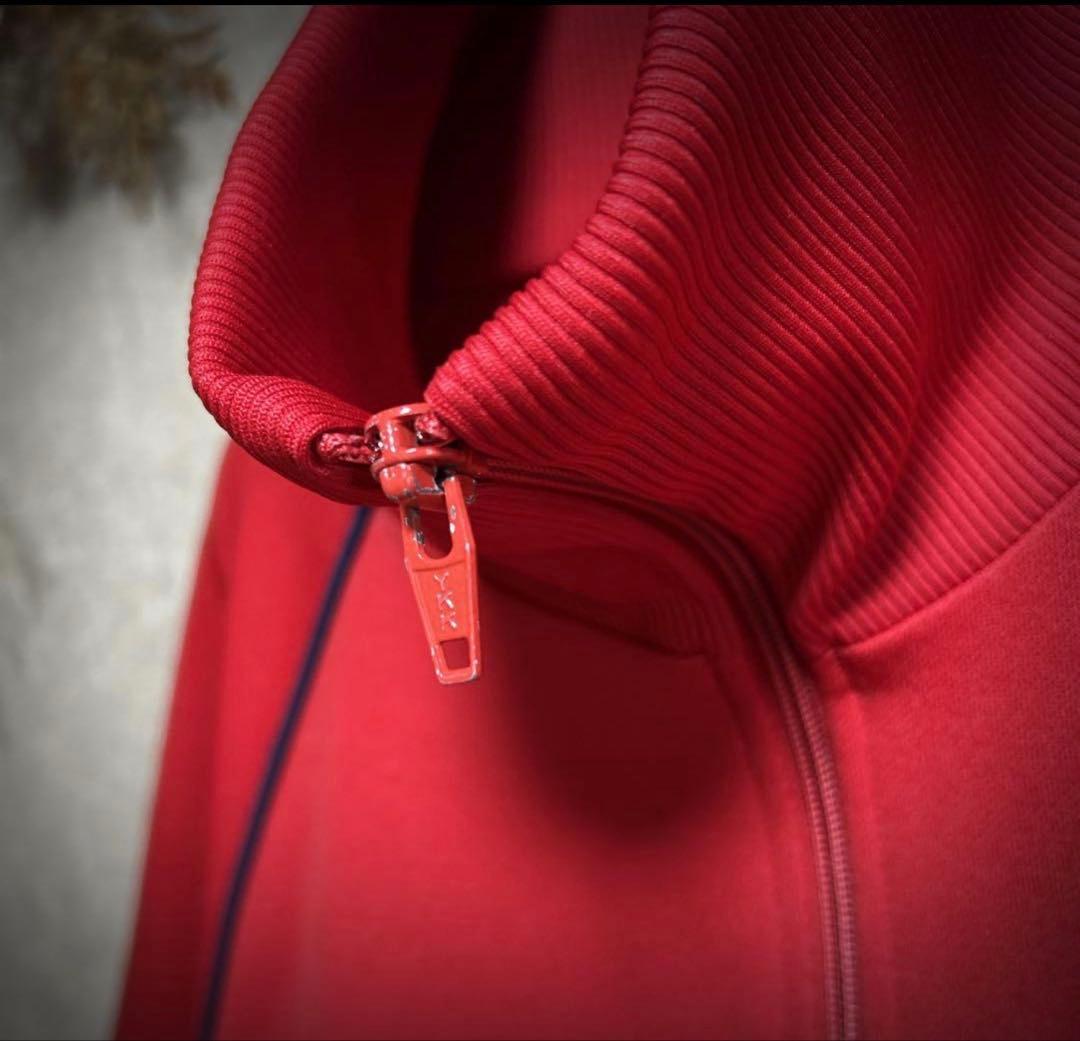 adidas トラックジャケット 西ドイツ製 L 赤 紺