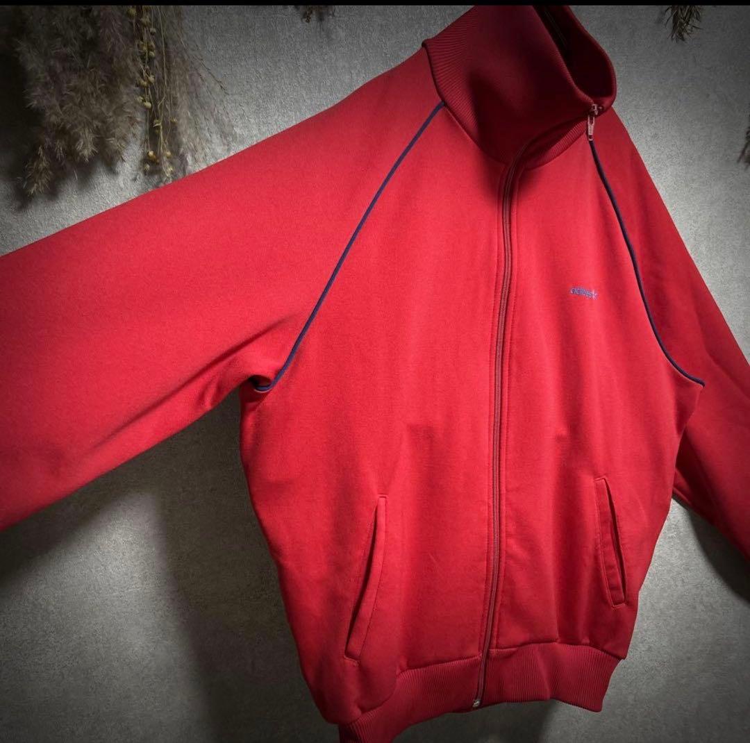 adidas トラックジャケット 西ドイツ製 L 赤 紺