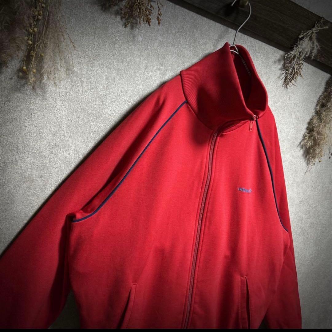 adidas トラックジャケット 西ドイツ製 L 赤 紺