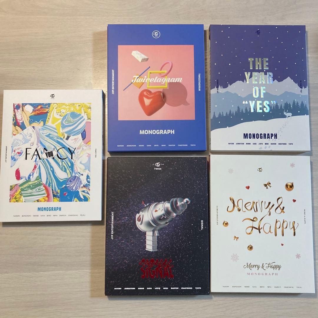 【トレカ付き】TWICE モノグラフ 5冊セット