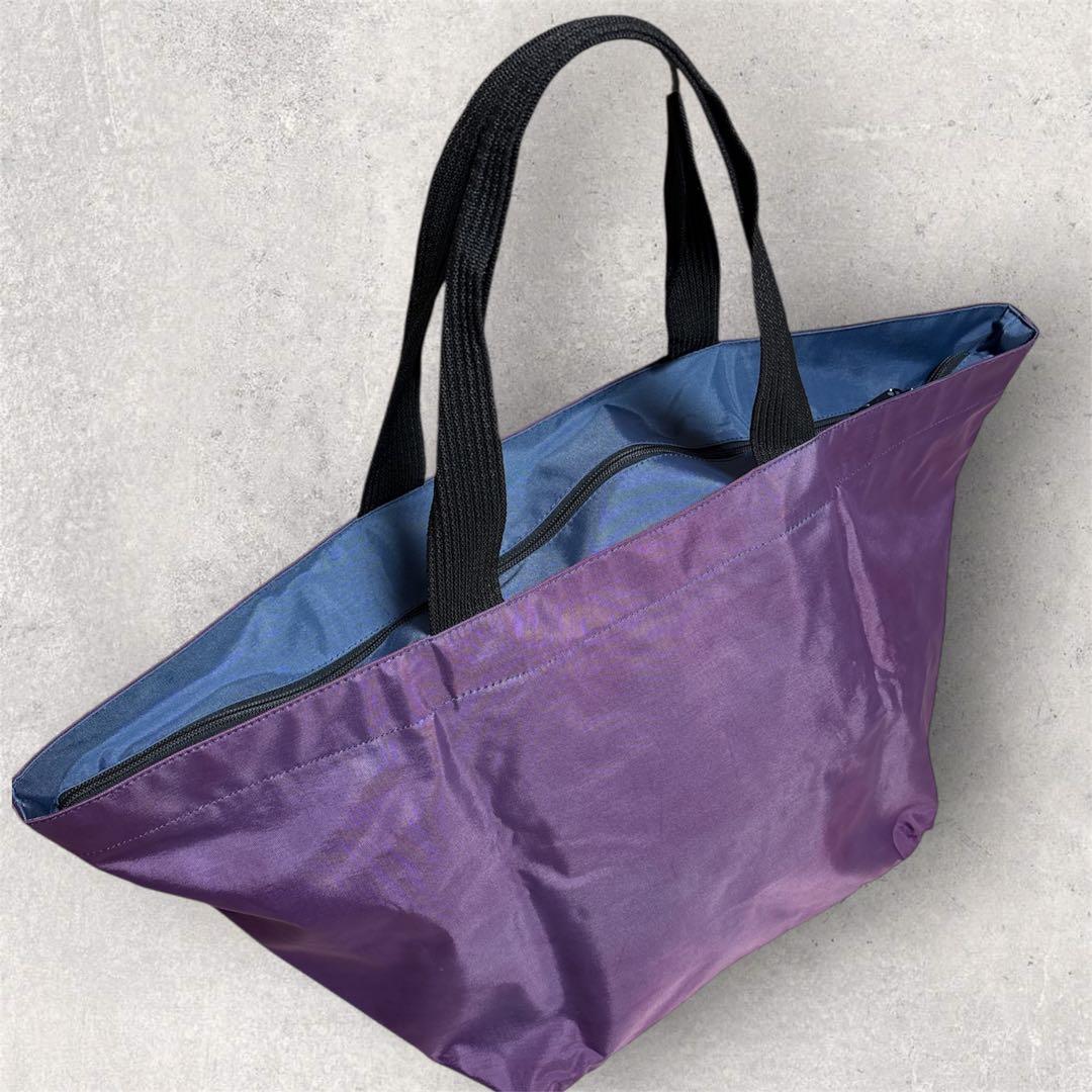 ひよこ　エルベシャプリエ　舟形 特大 大容量 ナイロン トートバッグ XL