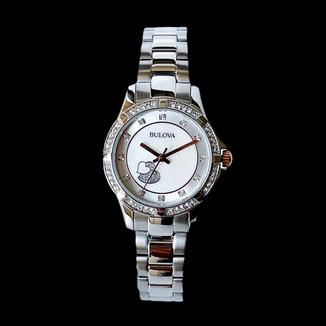 ✨大人デザイン❣️レディース腕時計 ブローバ マザーオブパール シルバー