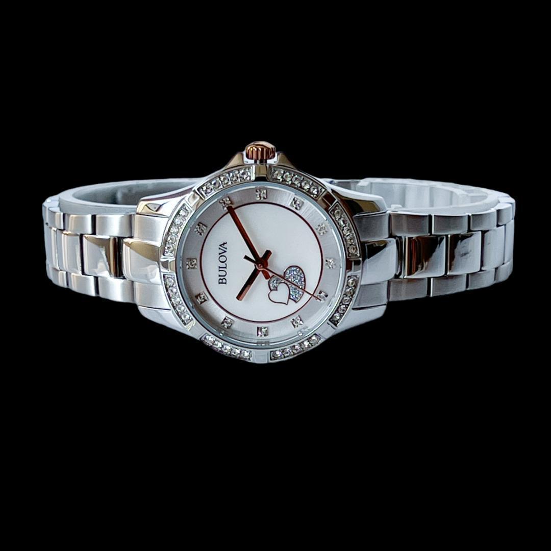 ✨大人デザイン❣️レディース腕時計 ブローバ マザーオブパール シルバー