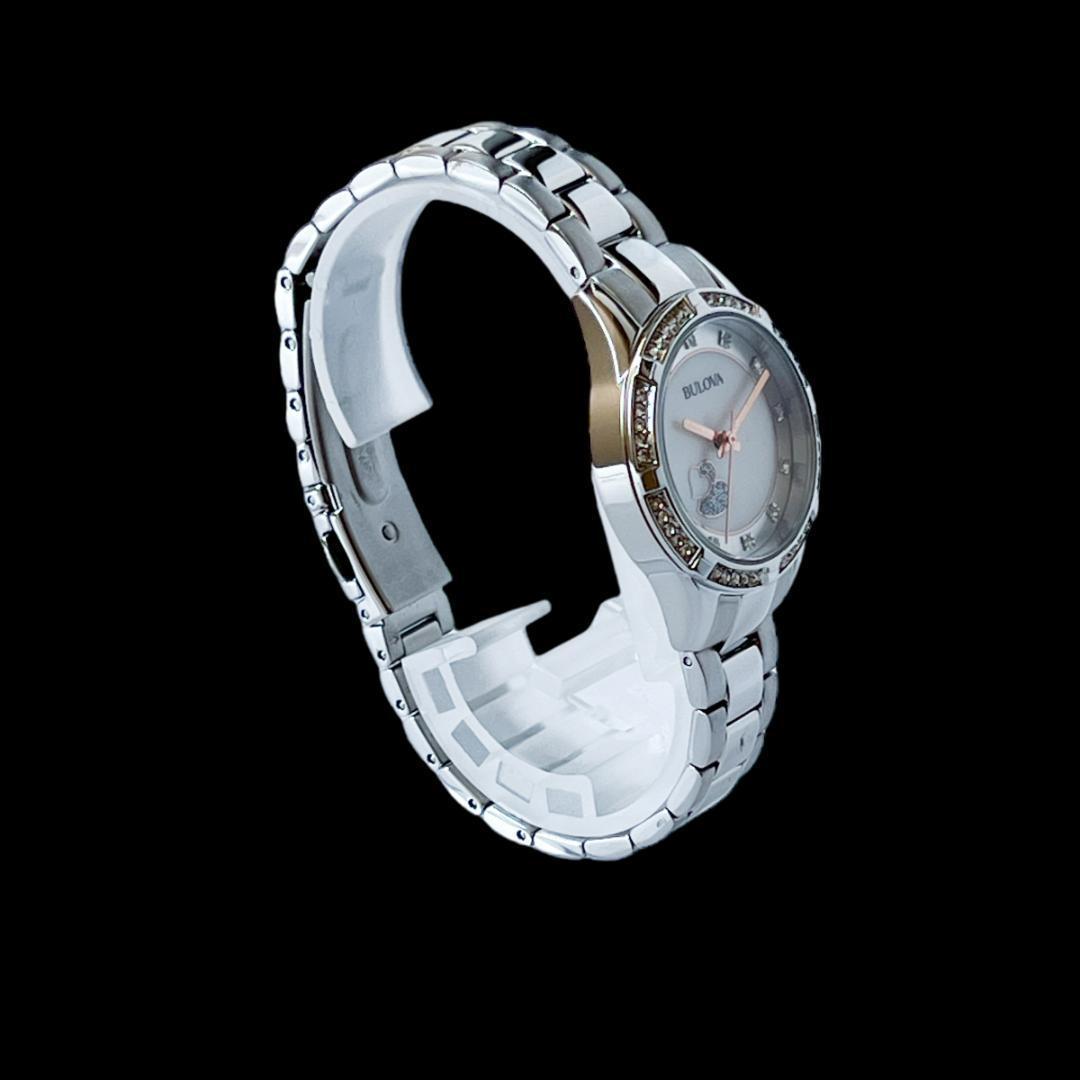 ✨大人デザイン❣️レディース腕時計 ブローバ マザーオブパール シルバー