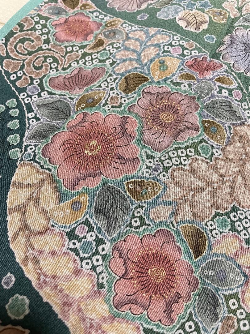 訪問着フルセット　辻ヶ花　絞り　金彩　道長取り　正絹　ガード加工済み