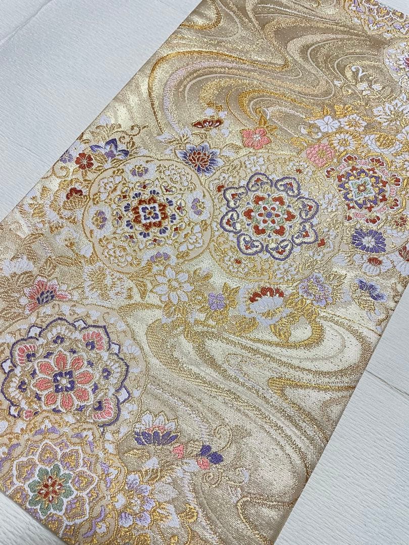 訪問着フルセット　辻ヶ花　絞り　金彩　道長取り　正絹　ガード加工済み