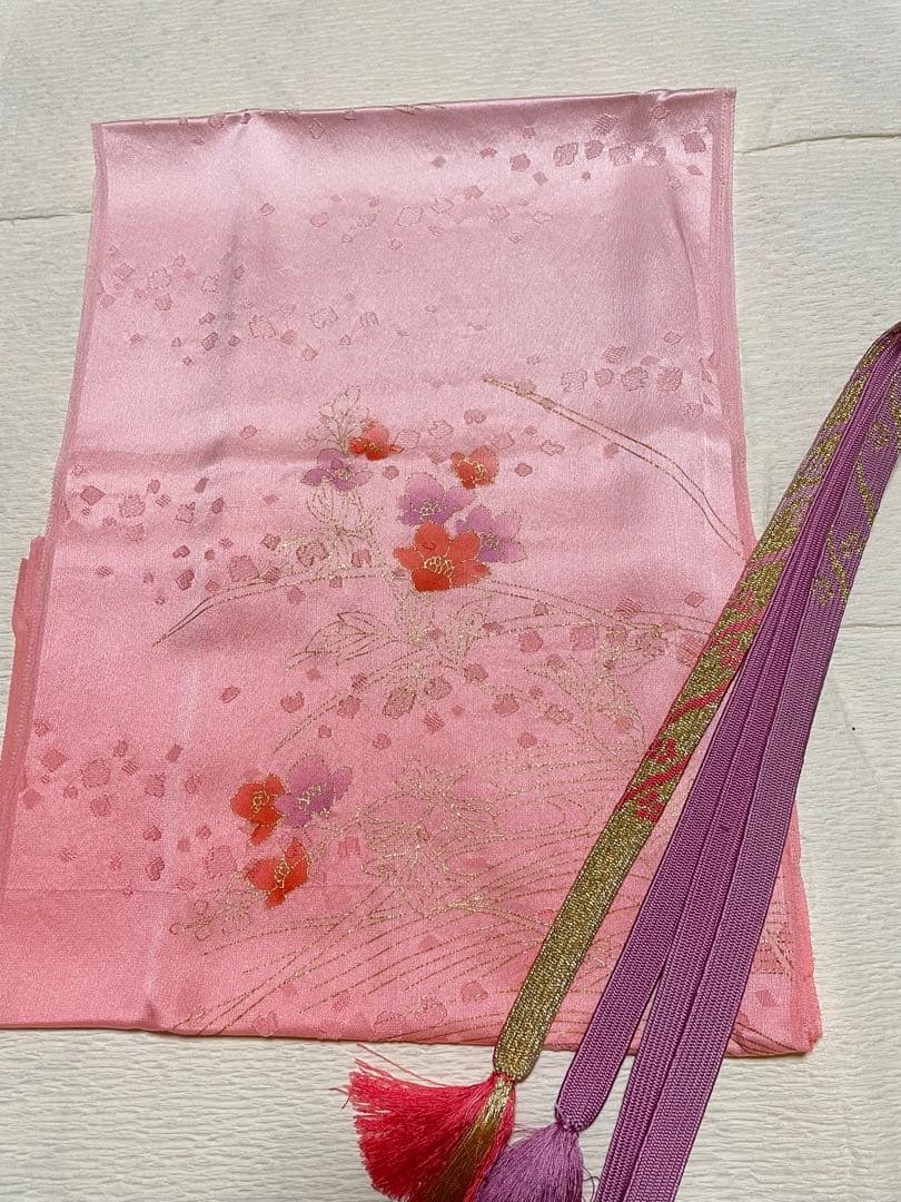 訪問着フルセット　辻ヶ花　絞り　金彩　道長取り　正絹　ガード加工済み