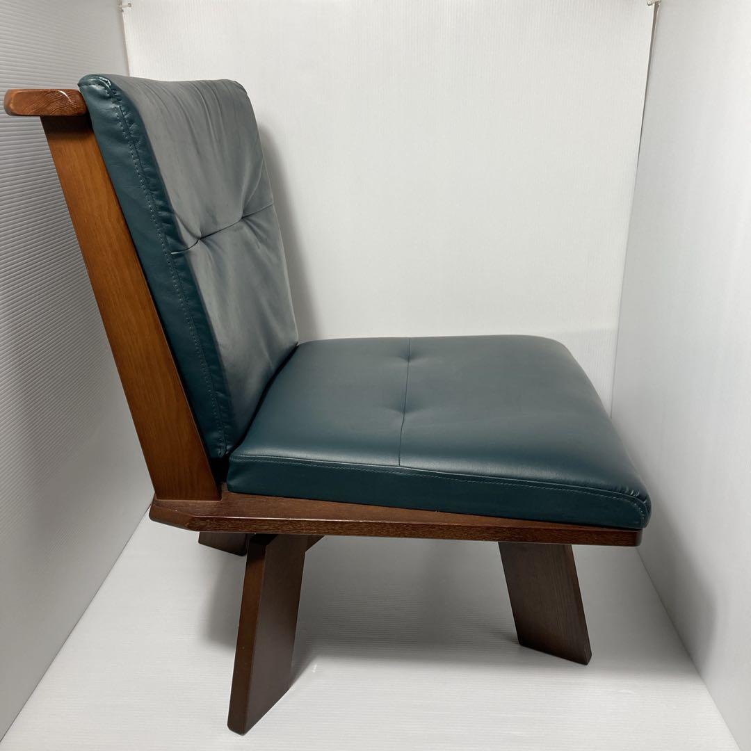 ナガノインテリア　回転式ダイニングチェア　　アンティーク椅子　レトロ