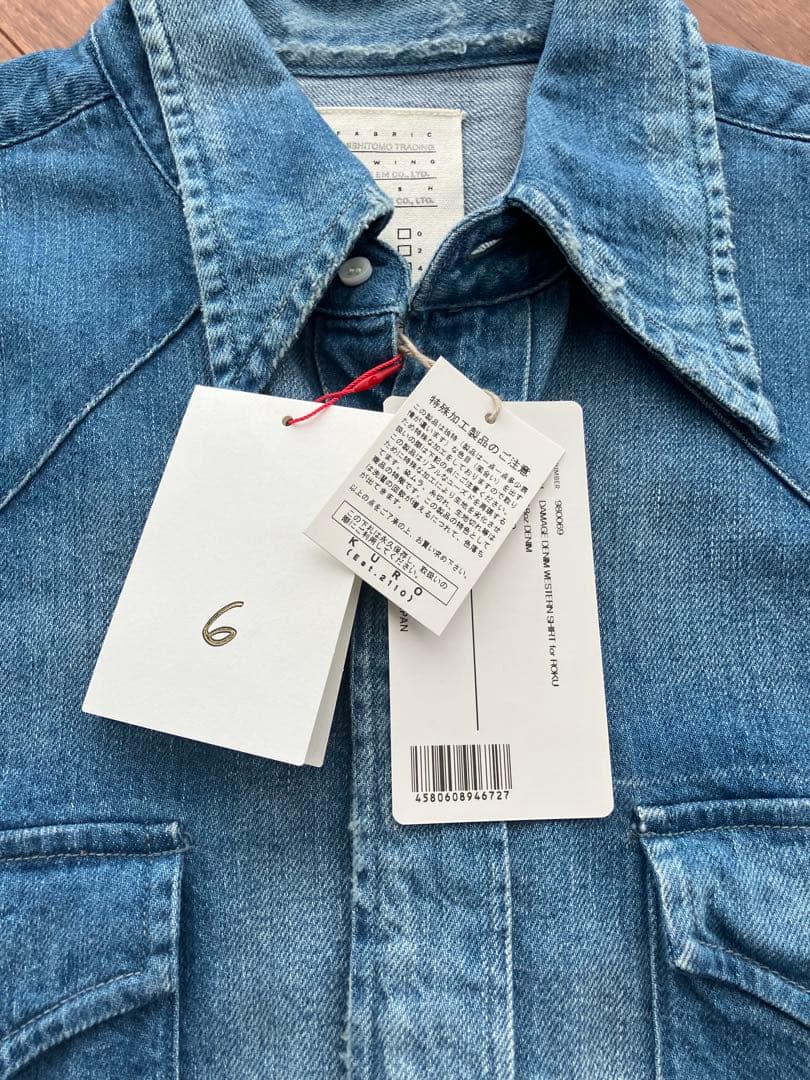 KURO × 6 ROKU DENIM SHIRT シャツ