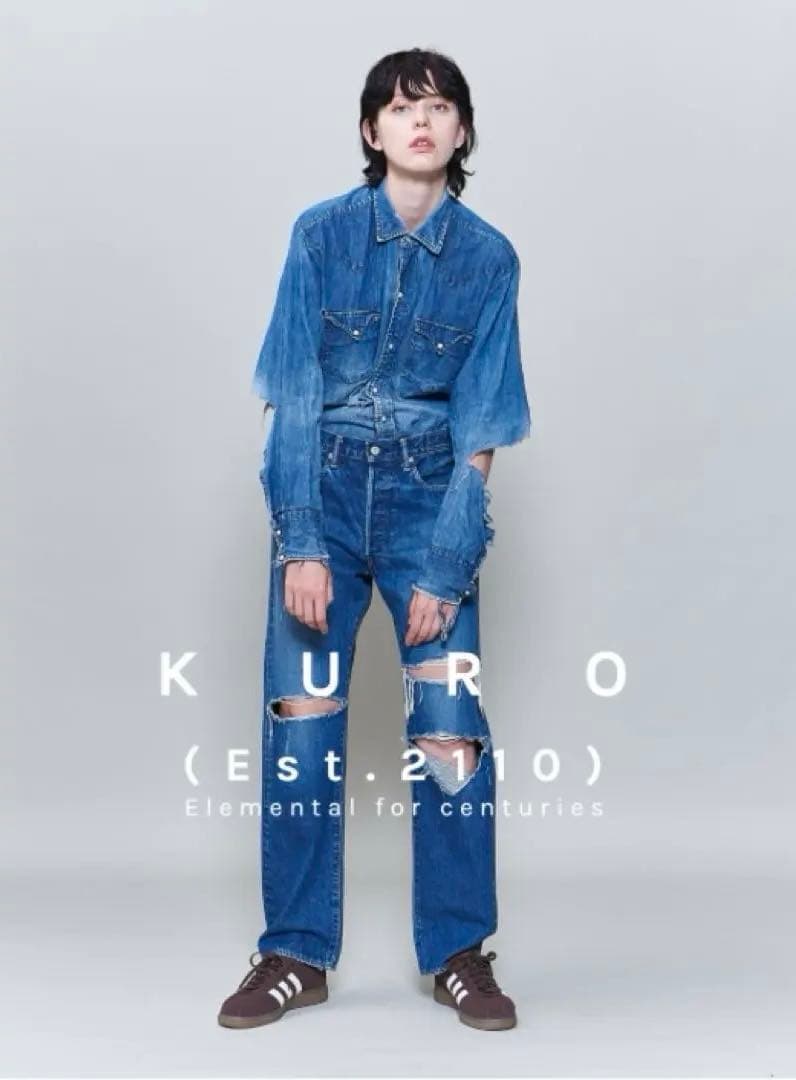 KURO × 6 ROKU DENIM SHIRT シャツ