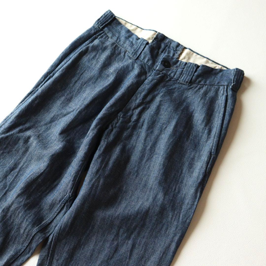 5205 専用商品【美品】45Rサルエルリネン 綿麻ざっくりデニムのポッポパンツ