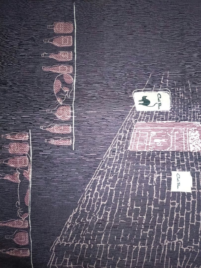 京wakka 　袋帯　ねこ酒Bar